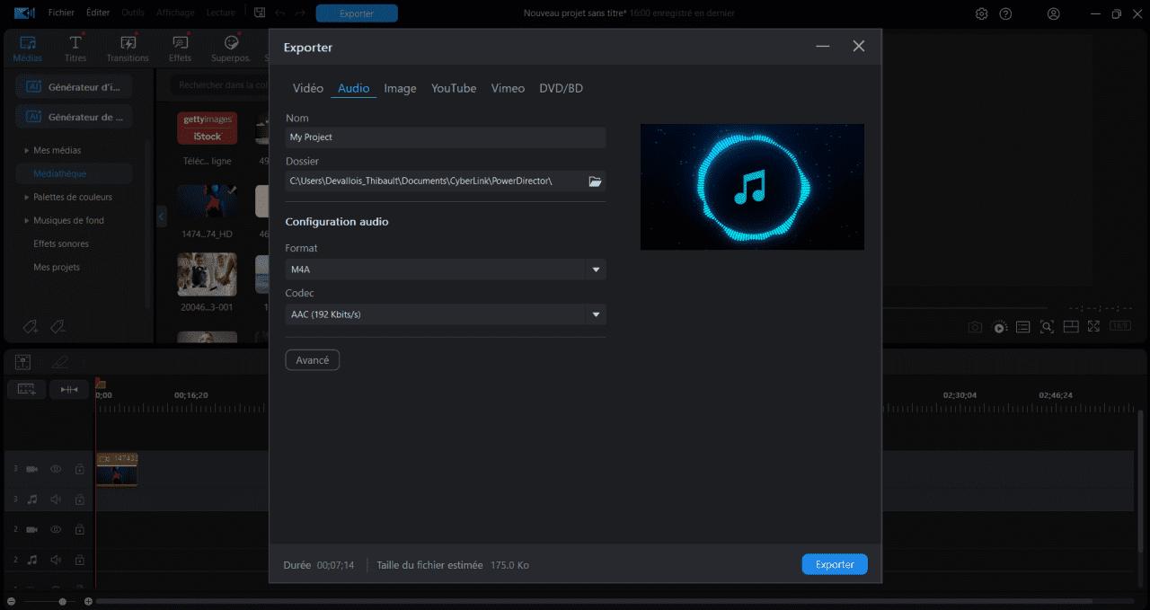 PowerDirector Interface