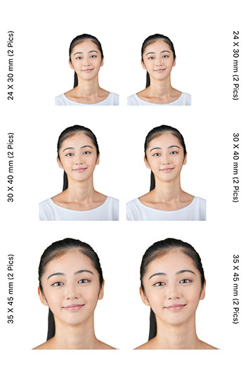 PhotoDirector 証明写真 L判サンプル