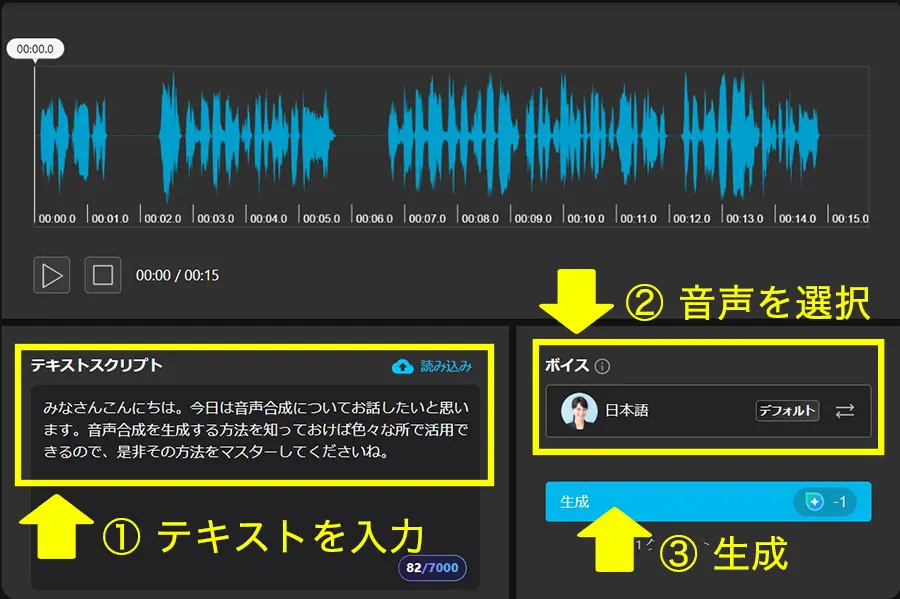 MyEdit 音声読み上げ サンプル