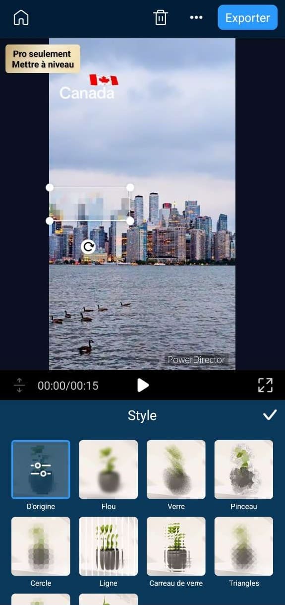 supprimer filigrane d'une vidéo TikTok avec PowerDirector