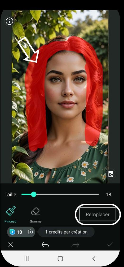 PhotoDirector - Changer de coiffure sur un visage Tutoriel 4