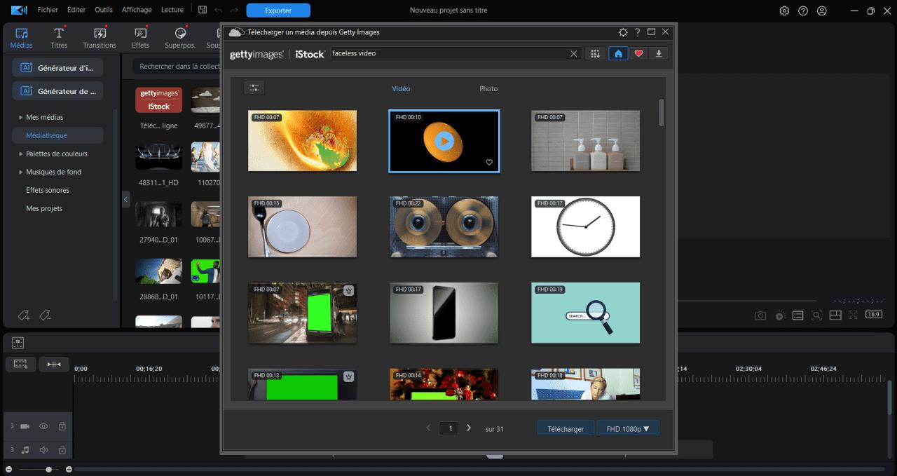 faceless vidéo avec PowerDirector