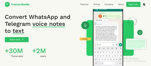 Transcribeme.app Screenshot