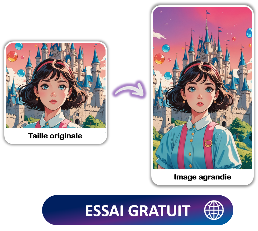 MyEdit - Démo agrandir image IA