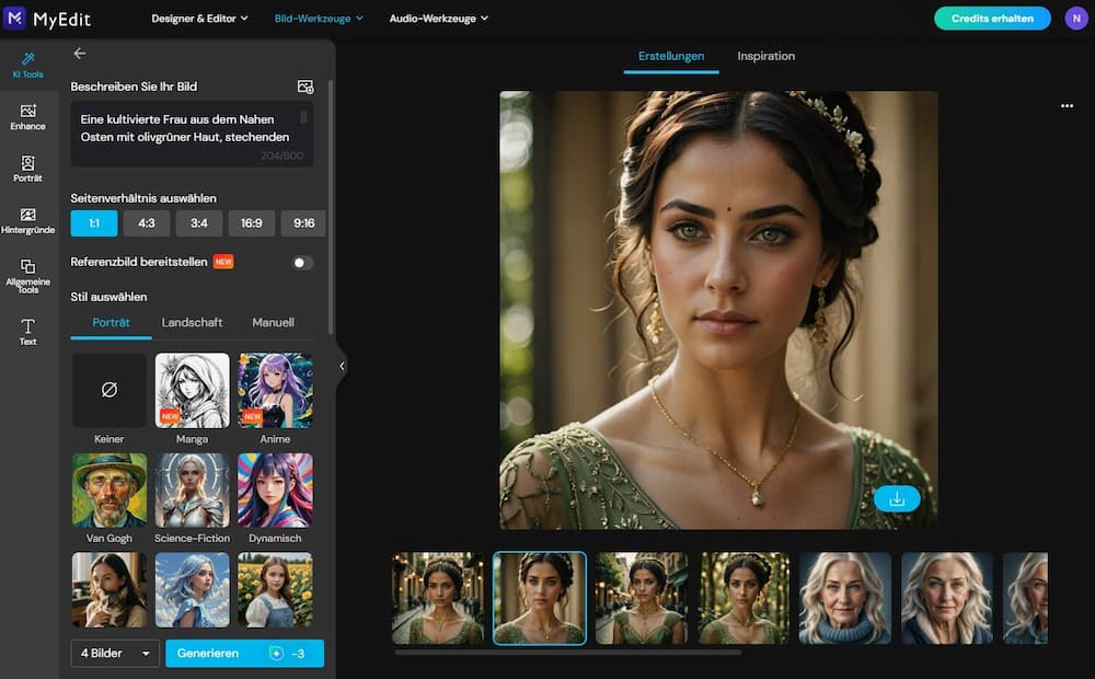 MyEdit - KI-Gesichter erstellen