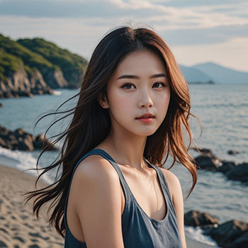 MyEdit アプリ テキストの画像生成 AI 彼女サンプル