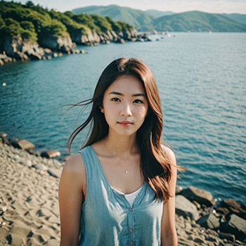 MyEdit アプリ テキストの画像生成 AI 彼女サンプル