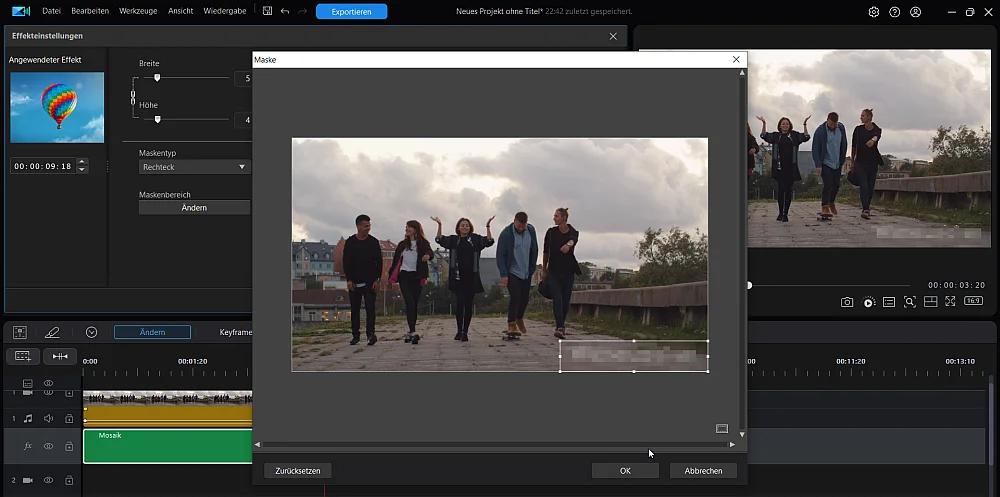 Wasserzeichen mit Effekt überdecken