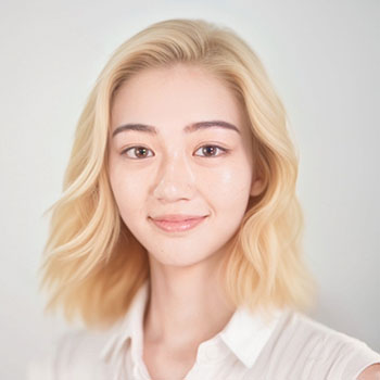 Vivid Glam AI ヘアスタイル 生成結果