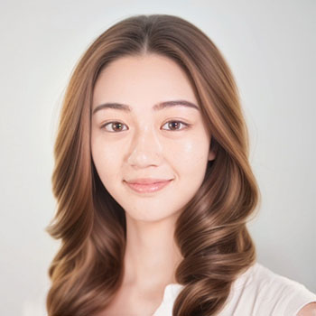 Vivid Glam AI ヘアスタイル 生成結果