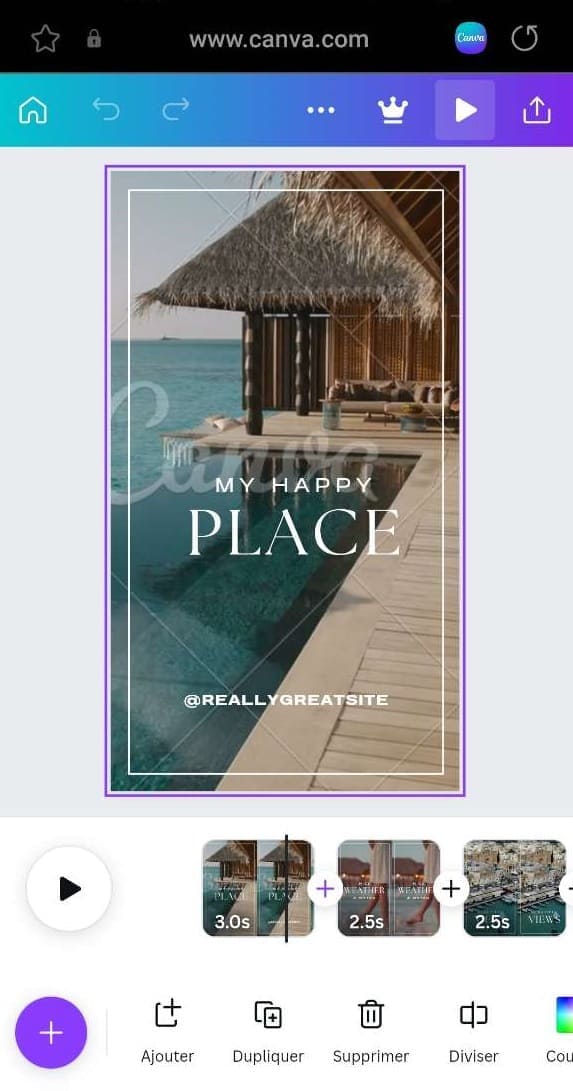 Canva - Meilleur choix pour des modèles vidéo en ligne