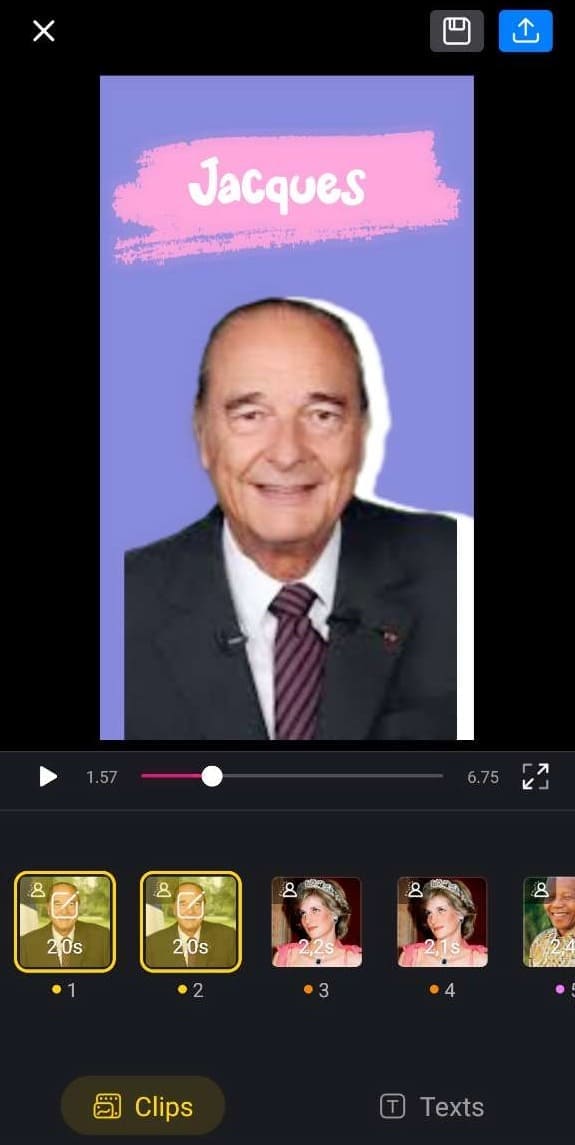 VN montage avec modèles simples