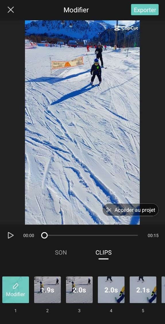 CapCut - fonction autocut