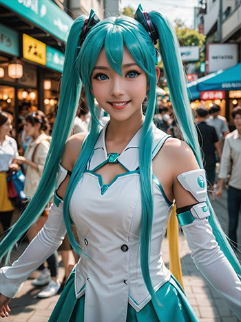 MyEdit AI 生成画像 初音ミクのコスプレ