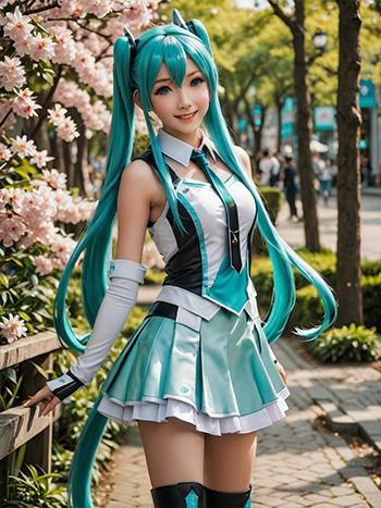 MyEdit AI 生成画像 初音ミクのコスプレ