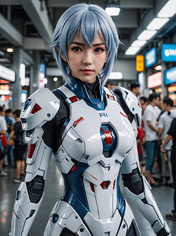 MyEdit AI 生成画像 綾波レイのコスプレ