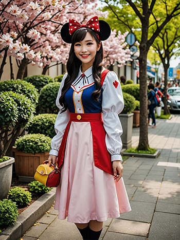 MyEdit AI 生成画像 ミニーマウスコスプレ