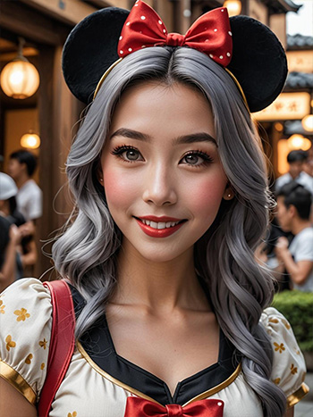 MyEdit AI 生成画像 ミニーマウスコスプレ