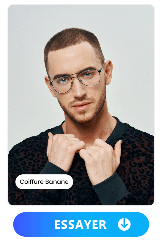 PhotoDirector app - Remplissage AI coupe de cheveux homme