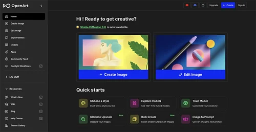 openart 인터페이스