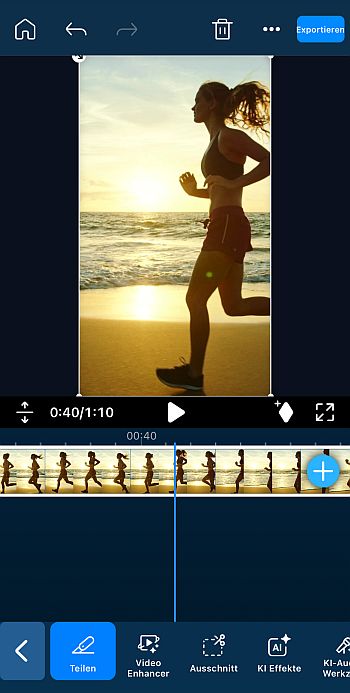 Videos für ein WhatsApp Statusvideo kürzen