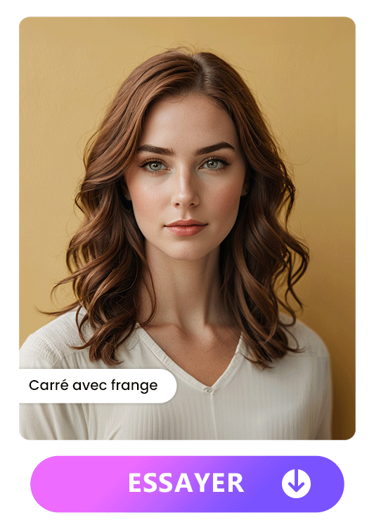 Coupe de cheveux longue pour femme - Carré avec Frange
