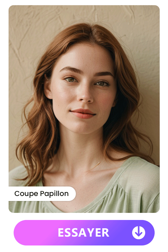 Coupe de cheveux longue pour femme - Coupe Papillon