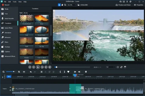 Luxea Video Editor Interface