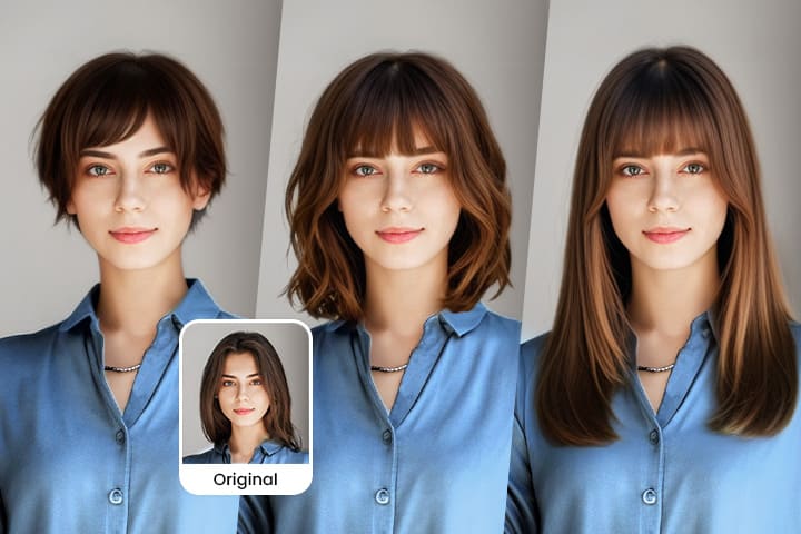 MyEdit : Meilleur simulateur de frange gratuit via IA en ligne