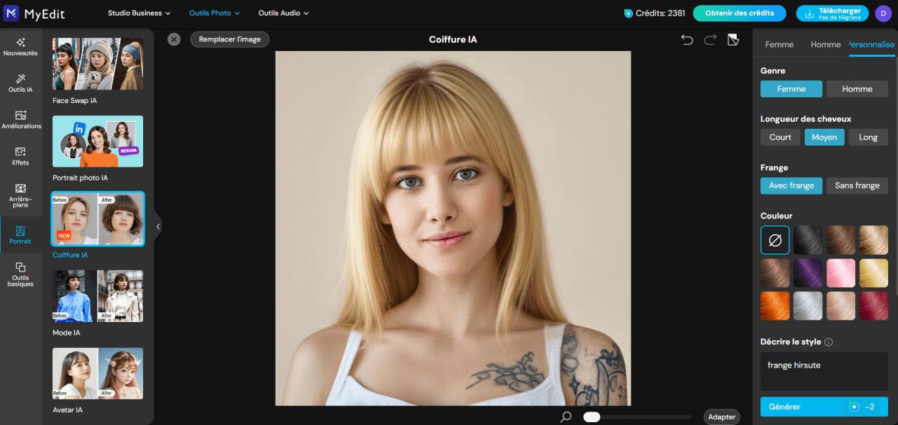 Comment utiliser un simulateur de frange?