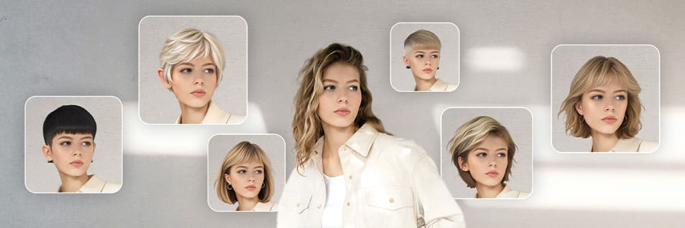 Kurzhaarfrisuren testen