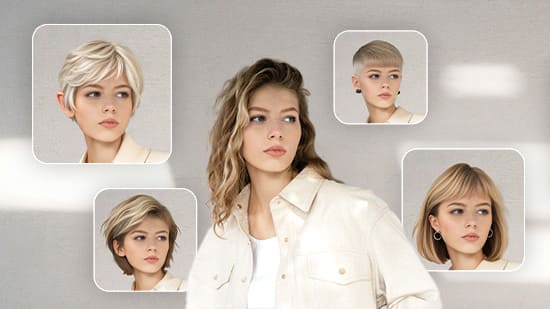 Kurzhaarfrisuren testen