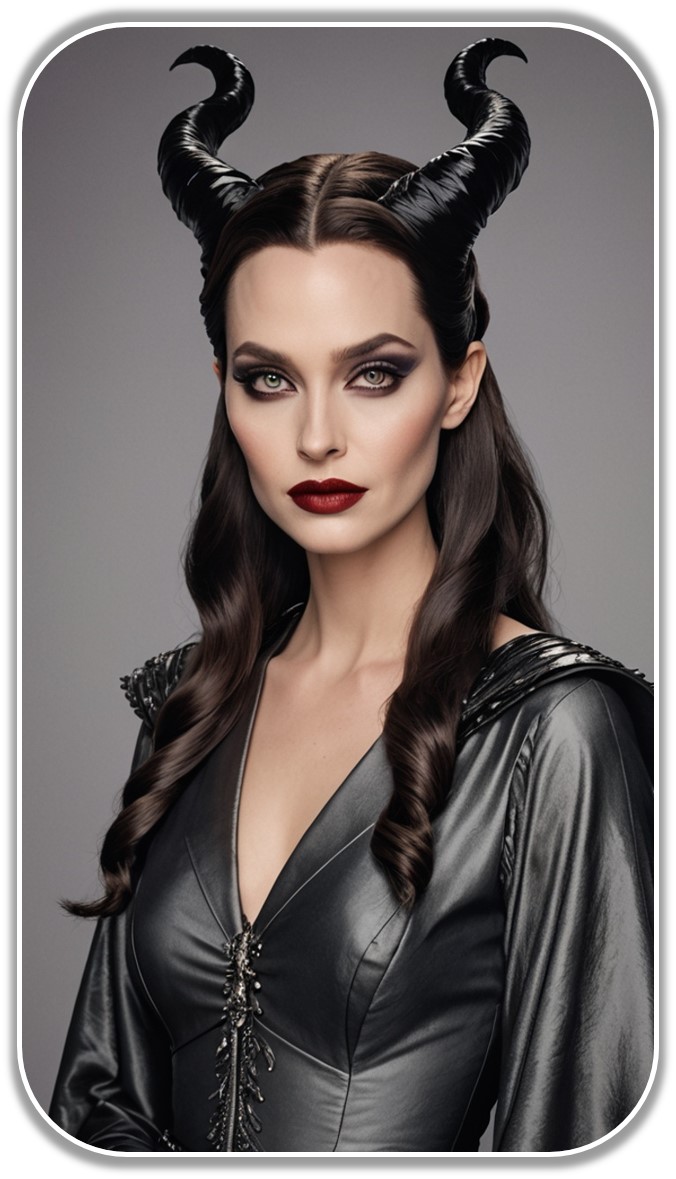 Coiffure d'Halloween 1 - Maléfique