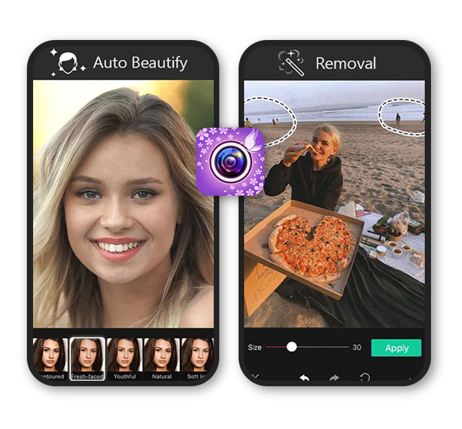 YouCam Perfect app UI