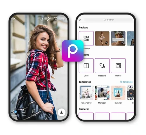 PicsArt app UI
