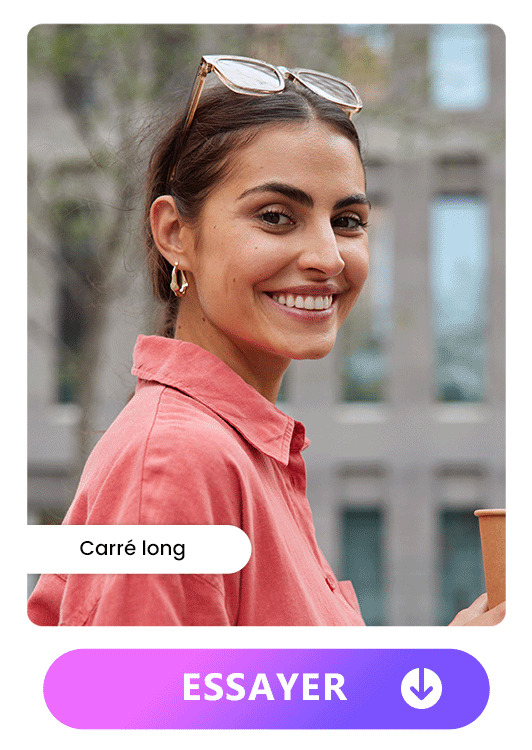 Carré long femme élégant tendance été 2025, coupe mi-longue facile à coiffer