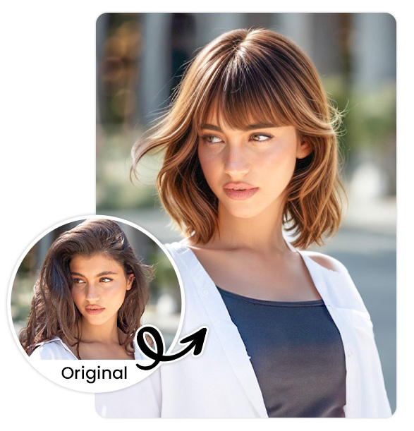 Try AI Bangs with PhotoDirector
