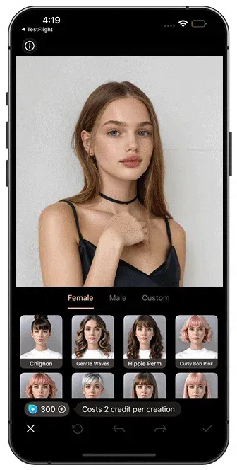 PhotoDirector - AI Hairstyle