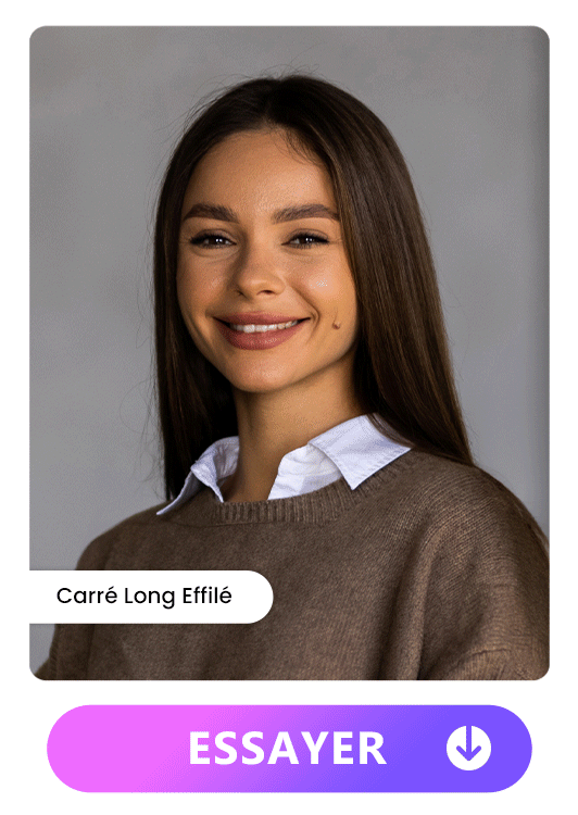 Coupes de cheveux pour femme ronde - Carré Long Effilé