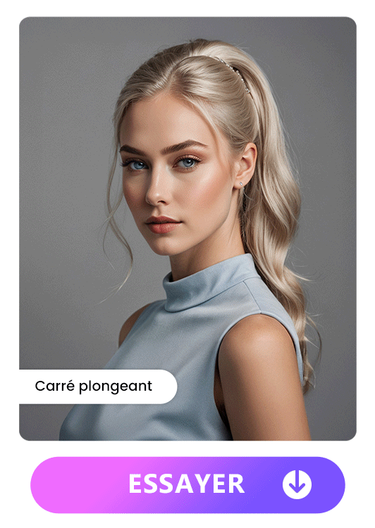 Coupes de cheveux pour femme ronde - Carré plongeant