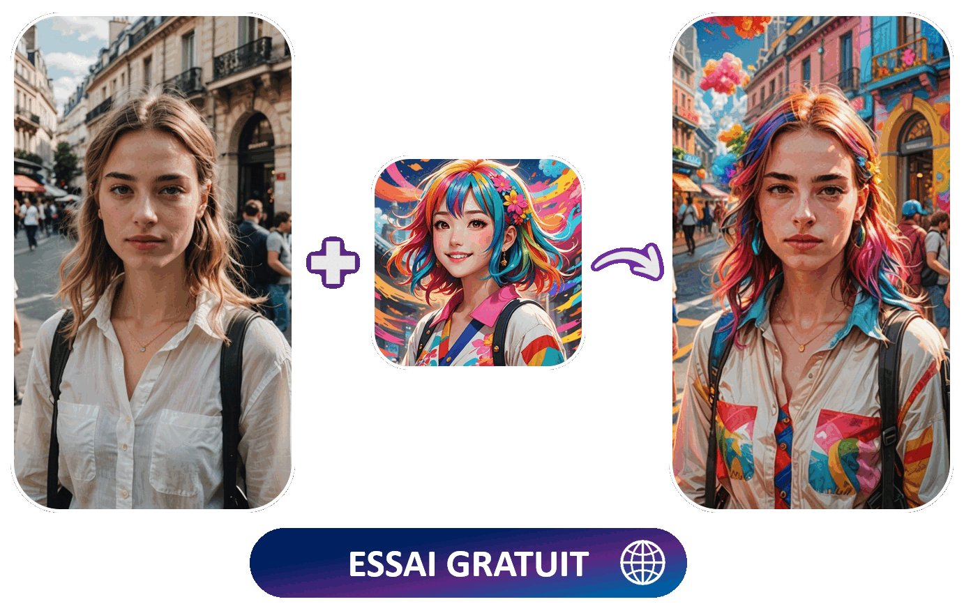 Démo fusion photo ia avec MyEdit