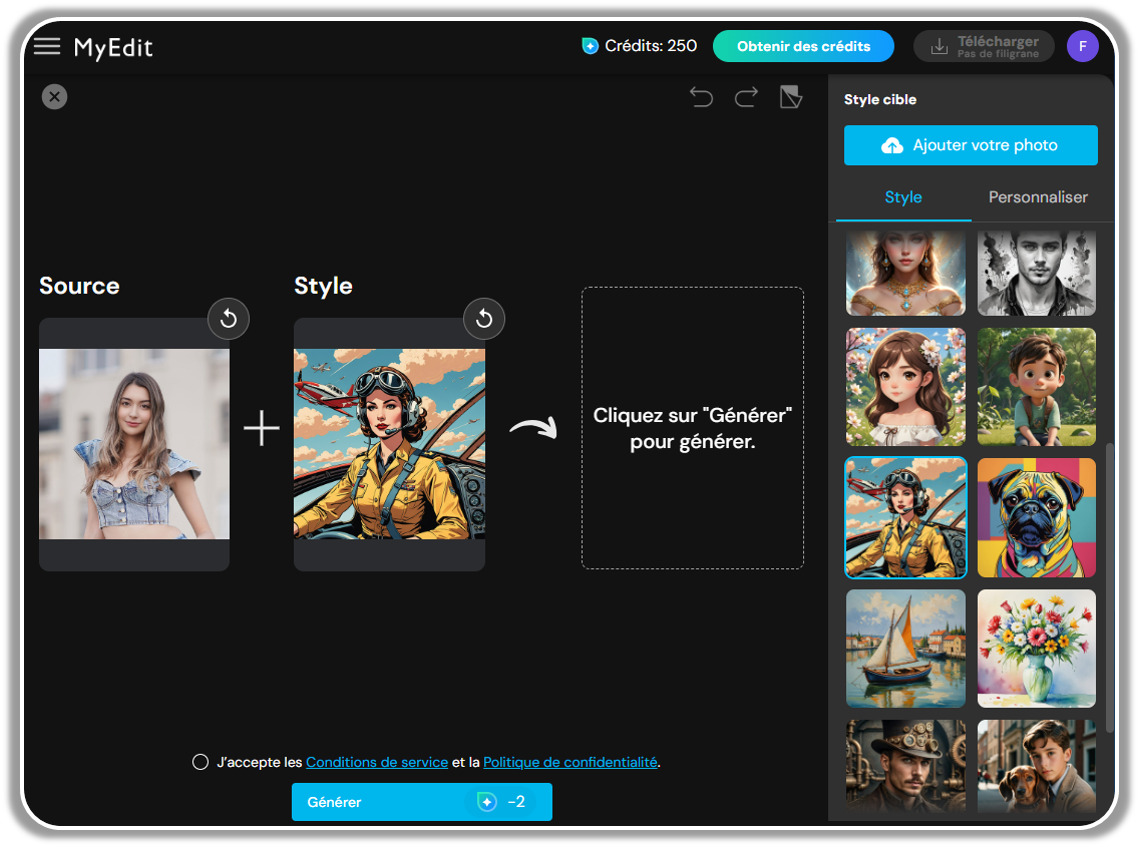 Tutoriel fusion photo IA - Etape 3