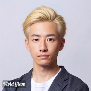 Vivid Glam AI AI ヘアスタイルのスリックバッグ 金
