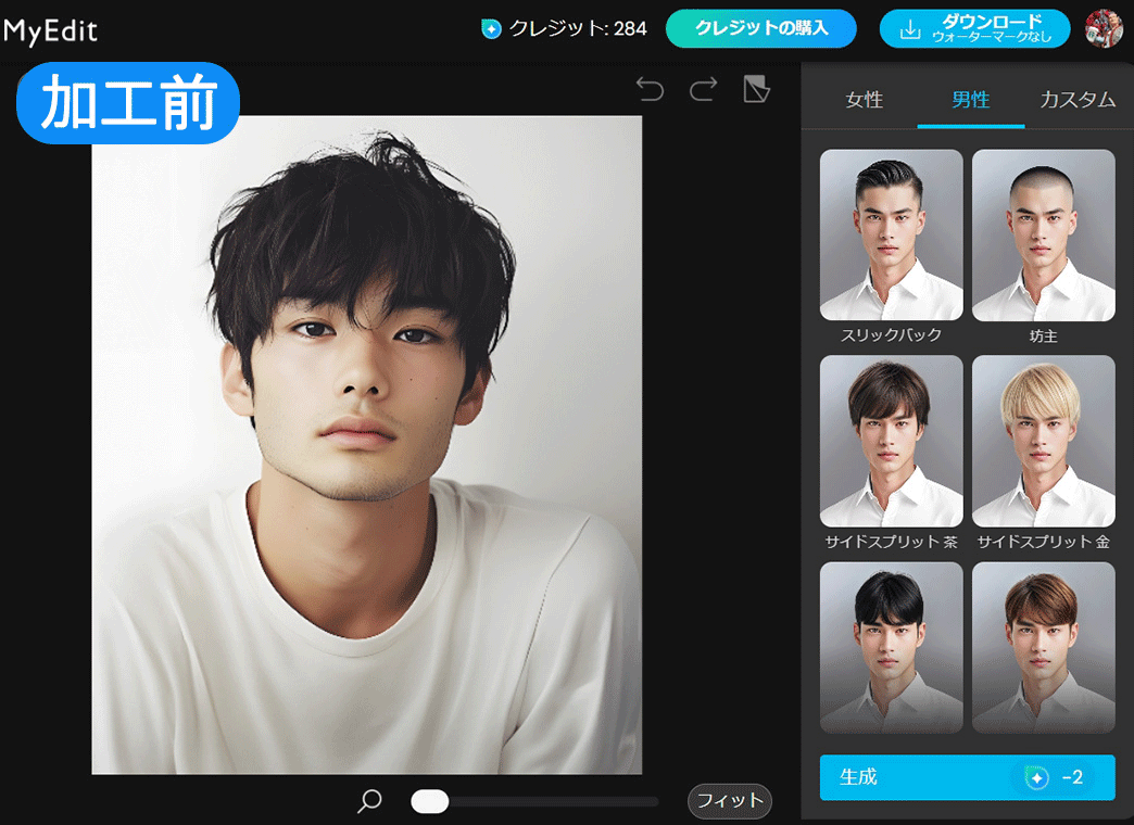 Promeo 編集画面サンプル