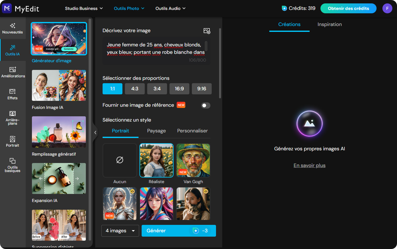 Tutoriel fusion photo IA - Etape 2