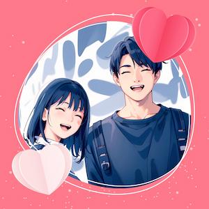 Promeo でフレームを追加した写真