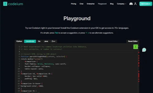 Codeium - 6 Best AI Software for Learning and Improving Coding Skills