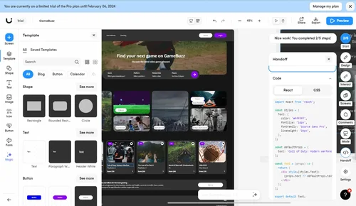 Uizard - 7 Best AI software for Creating Web Page Designs