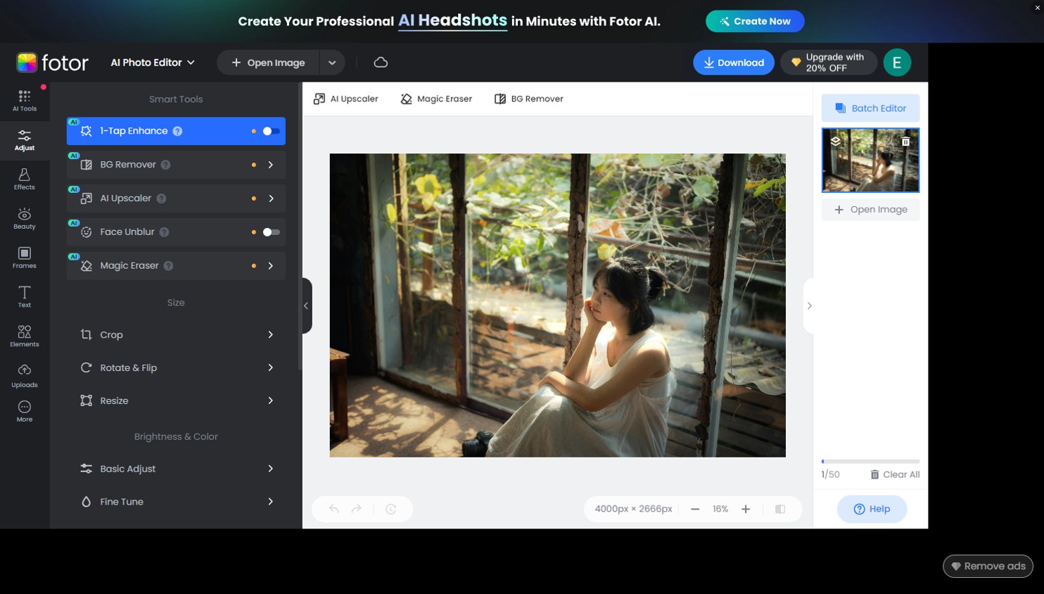 PhotoDirector Interface