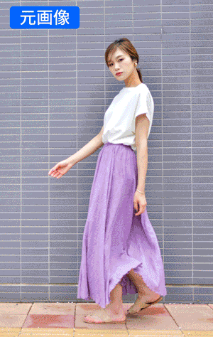 MyEdit AI 人物背景比較画像